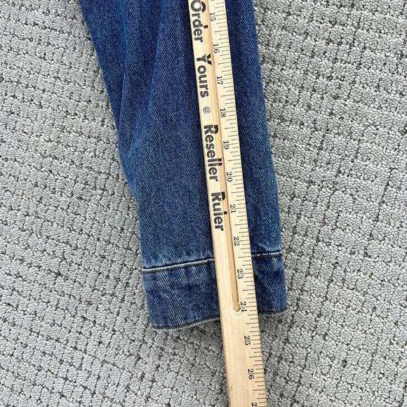 Farm Rio X Anthropologie Crochet Denim Trucker Jacket XS - Picture 8 of 12